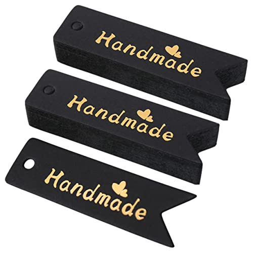 PEPLAYTAL 100 Stück handgemachtes Hangtag label personalisiert preisschild Braune Tags Hochzeits-Tags Du Geschenkanhänger für Weihnachtsgeschenke Tags für handgefertigte Artikel Papier Black PEPLAYTAL 100 Stück handgemachtes Hangtag label personalisiert preisschild Braune Tags Hochzeits-Tags Du Geschenkanhänger für Weihnachtsgeschenke Tags für handgefertigte Artikel Papier Black von PEPLAYTAL