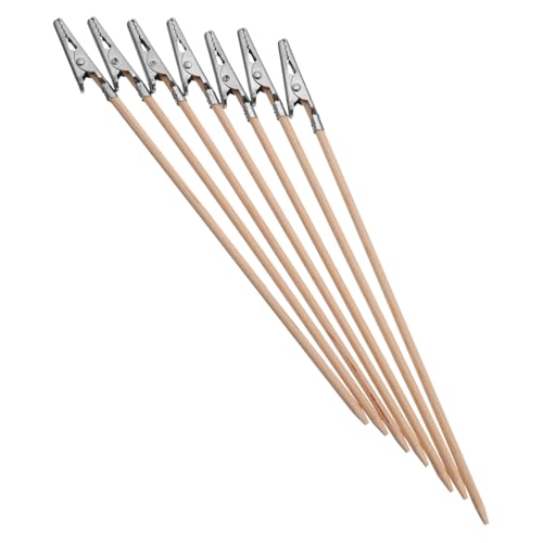 PEPLAYTAL 100 Stück mit Krokodilklemmen Modellwerkzeuge Langlebig Praktische Alligator Clips DIY Zubehör für Spray und Modellbau Lang von PEPLAYTAL