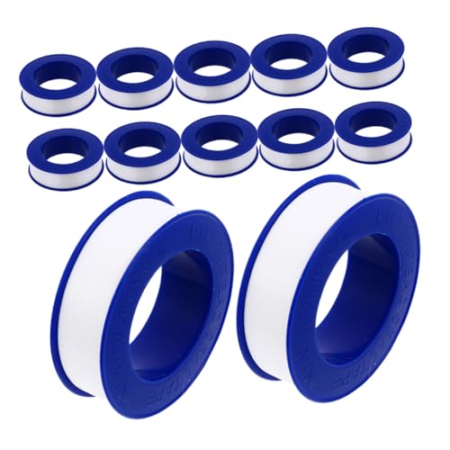 PEPLAYTAL 12 Rollen Hochtemperatur Ptfe Dichtungsband für Rohrleitungen Hitzebeständiges Selbstklebendes Klebeband für Sanitär Dusche Klempner Zuverlässige Abdichtung gegen Lecks Vielseitig PEPLAYTAL 12 Rollen Hochtemperatur Ptfe Dichtungsband für Rohrleitungen Hitzebeständiges Selbstklebendes Klebeband für Sanitär Dusche Klempner Zuverlässige Abdichtung gegen Lecks Vielseitig von PEPLAYTAL