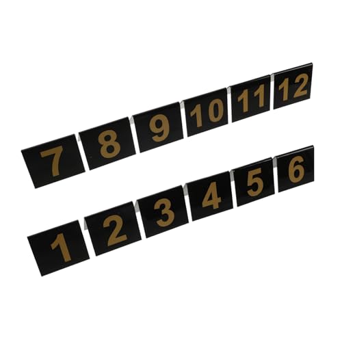 PEPLAYTAL 12 Stück Förmige Nummernmarkierer für Halloween Detektivspiele Robuste Tatortmarker für Mystery Events und Spiele mit Charakternummern von PEPLAYTAL