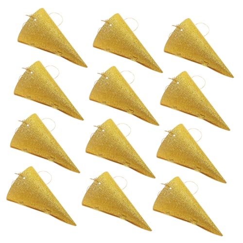 PEPLAYTAL 12 Stück Teiliges Glitzer Partyhüte in Dreiecksform Goldene Geburtstagskronen für Erwachsene Mini Kegelhüte mit Funkelndem Glitzer Festliche Kopfbedeckung für PEPLAYTAL 12 Stück Teiliges Glitzer Partyhüte in Dreiecksform Goldene Geburtstagskronen für Erwachsene Mini Kegelhüte mit Funkelndem Glitzer Festliche Kopfbedeckung für von PEPLAYTAL