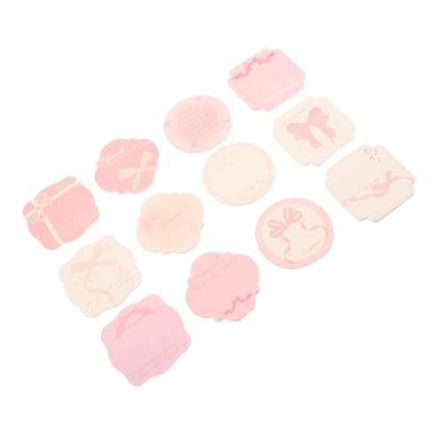 PEPLAYTAL 12 Stück Teiliges Memo Pads mit Schleifenmotiv Ablösbare Selbstklebende Notizzettel für Büro Schule und Planer Vielseitige Schreibblöcke für Studenten und Schreibtischzubehör von PEPLAYTAL
