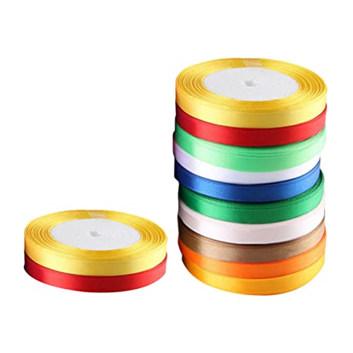 PEPLAYTAL 12 Stück verpackung Band Hochzeitsdekor Dekoration Bänder zum Verpacken Handwerk Basteln Stoff Party DIY Band Geschenkband Hochzeitsband Geschenkbänder Zufällige Farbe von PEPLAYTAL