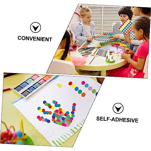 PEPLAYTAL 1400 Stück Kleine Runde Aufkleber Selbstklebende Bunte Punktetiketten für Versand Klassifizierung Haushalt und Büro mit Je Farbigen Etiketten von PEPLAYTAL