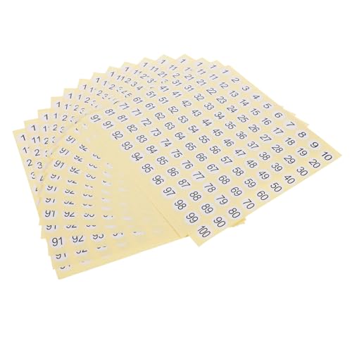 PEPLAYTAL 15 Blatt Selbstklebende Zahlenaufkleber Rund Nummerierte Etiketten für Heimorganisation Büro Schule Vielseitige Markierung und Lagerbeschriftung PEPLAYTAL 15 Blatt Selbstklebende Zahlenaufkleber Rund Nummerierte Etiketten für Heimorganisation Büro Schule Vielseitige Markierung und Lagerbeschriftung von PEPLAYTAL