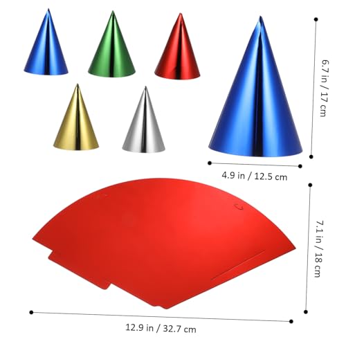 PEPLAYTAL 15 Stück Teiliges Bunte Papier Partyhüte Geburtstagskegelhüte mit Elastischem Band Leichte Klassische Kegelform Verstellbar für Erwachsene Farbenfrohe Partydekoration PEPLAYTAL 15 Stück Teiliges Bunte Papier Partyhüte Geburtstagskegelhüte mit Elastischem Band Leichte Klassische Kegelform Verstellbar für Erwachsene Farbenfrohe Partydekoration von PEPLAYTAL