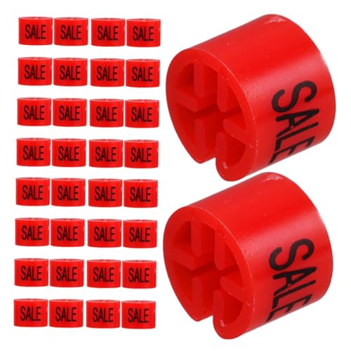 PEPLAYTAL 150 Stück Kleiderbügel Verkaufsmarker Kleiderbügel Verkaufsmarker Clip On Schilderhalter Einzelhandels Größenschilder Für von PEPLAYTAL