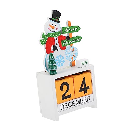 PEPLAYTAL 1Stück Weihnachtskalender Aus Holz Niedlicher Schneemann Desktop Kalender Für Festliche Dekoration Für Weihnachtsfeiern PEPLAYTAL 1Stück Weihnachtskalender Aus Holz Niedlicher Schneemann Desktop Kalender Für Festliche Dekoration Für Weihnachtsfeiern von PEPLAYTAL