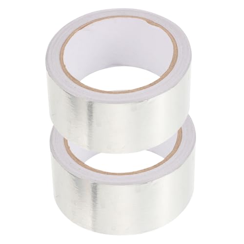 PEPLAYTAL 2 Rollen Hitzebeständiges Aluminiumfolie Klebeband Breit Lang Isolierband für Metallreparatur Abdichtung Luftkanäle und Wärmedämmung PEPLAYTAL 2 Rollen Hitzebeständiges Aluminiumfolie Klebeband Breit Lang Isolierband für Metallreparatur Abdichtung Luftkanäle und Wärmedämmung von PEPLAYTAL