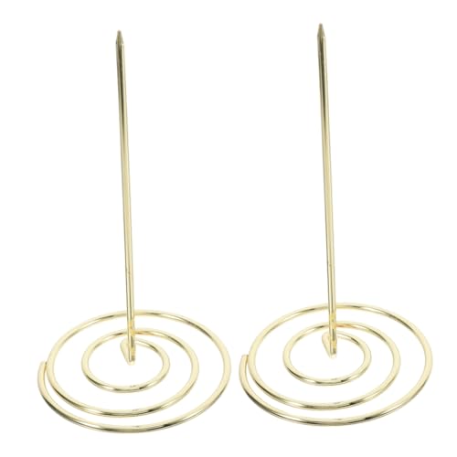PEPLAYTAL 2 Stück Goldene Menühalter Metallspieß mit Rundem Sockel Stabile Rechnungshalter für Restaurant Büro Küche Multifunktionale Bonspießer für Belege Notizen Quittungen PEPLAYTAL 2 Stück Goldene Menühalter Metallspieß mit Rundem Sockel Stabile Rechnungshalter für Restaurant Büro Küche Multifunktionale Bonspießer für Belege Notizen Quittungen von PEPLAYTAL