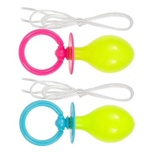 PEPLAYTAL 2 Stück Großer Schnuller Kostüm Accessoire Erwachsene Lustiger Party Deko Robustes Material Auffälliges Design für Cosplay Foto Booths Themenfeiern und Fasching von PEPLAYTAL