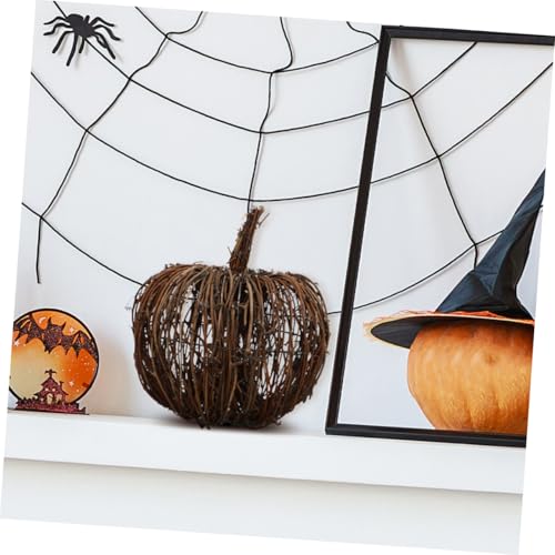 PEPLAYTAL 2 Stück Halloween Rattan Kürbis Deko Handgefertigt Langlebig Natürlich Gewebt Wiederverwendbar für Herbstliche Tischdekoration Festliche Wohn und Gastronomieakzente PEPLAYTAL 2 Stück Halloween Rattan Kürbis Deko Handgefertigt Langlebig Natürlich Gewebt Wiederverwendbar für Herbstliche Tischdekoration Festliche Wohn und Gastronomieakzente von PEPLAYTAL