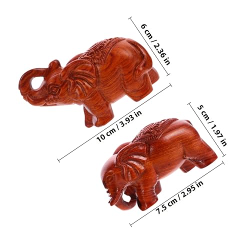 PEPLAYTAL 2 Stück Holzfigur Elefant Handgeschnitzt Realistische Holzskulptur Tierornament Tischdeko Geschenkidee für Wohnzimmer Büro Weihnachtsdekoration PEPLAYTAL 2 Stück Holzfigur Elefant Handgeschnitzt Realistische Holzskulptur Tierornament Tischdeko Geschenkidee für Wohnzimmer Büro Weihnachtsdekoration von PEPLAYTAL