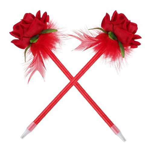 PEPLAYTAL 2 Stück Kreative Blüten Kugelschreiber mit Realistischem Rosen Design Weiche Langlebig und Bequem zum Schreiben Niedliche Schreibwaren für Büro Schule und Geschenke PEPLAYTAL 2 Stück Kreative Blüten Kugelschreiber mit Realistischem Rosen Design Weiche Langlebig und Bequem zum Schreiben Niedliche Schreibwaren für Büro Schule und Geschenke von PEPLAYTAL
