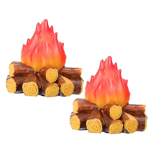 PEPLAYTAL 2 Stück Led-flammlampe mit Realistischem Flammeneffekt Resin Tischlampe im Kaminholz-design Künstliches Feuer ohne Batterie Dekorative Outdoor-deko für Camping und Festtage PEPLAYTAL 2 Stück Led-flammlampe mit Realistischem Flammeneffekt Resin Tischlampe im Kaminholz-design Künstliches Feuer ohne Batterie Dekorative Outdoor-deko für Camping und Festtage von PEPLAYTAL