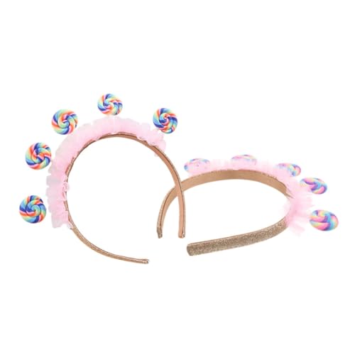 PEPLAYTAL 2 Stück Lollipop Haarreif für Kleinkinder Teiliges Süßes Stirnband mit Flexibler Passform Langlebiges Party Haar Accessoire für Mädchen für Geburtstag und Festlichkeiten PEPLAYTAL 2 Stück Lollipop Haarreif für Kleinkinder Teiliges Süßes Stirnband mit Flexibler Passform Langlebiges Party Haar Accessoire für Mädchen für Geburtstag und Festlichkeiten von PEPLAYTAL