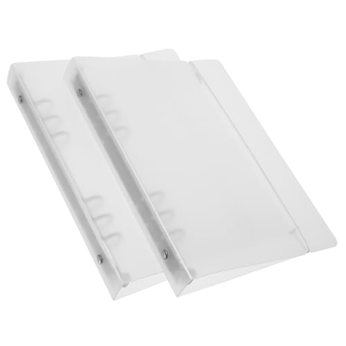 PEPLAYTAL 2 Stück Planner Binder Halbtransparente PP Ordner Reusable Organizer für Büro und Zuhause Langlebig Vielseitig Einsetzbar als für Schulbeginn und Budgetverwaltung von PEPLAYTAL