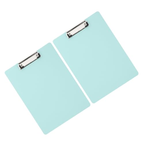 PEPLAYTAL 2 Stück Teiliges Klemmbrett Tragbares Schreibbrett in Pastellgrün Vielseitiges Clipboard für Büro und Schule Stabile Klammern für Sicheres Fixieren von Dokumenten und von PEPLAYTAL