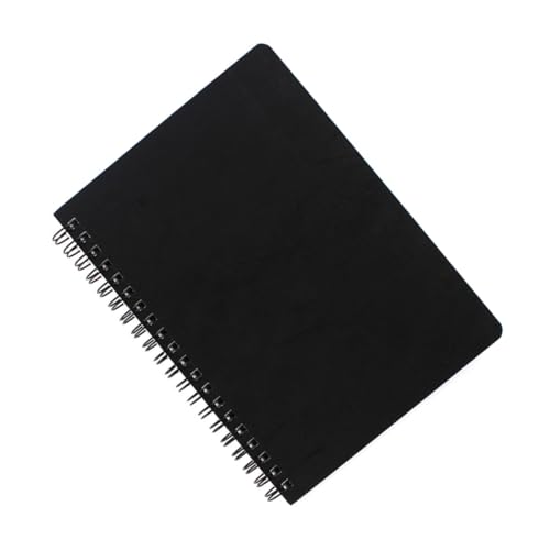 PEPLAYTAL 2 Stück Teiliges Vintage Spiral Skizzenbuch mit Kraftpapier Spiralbindung für Flaches Aufliegen Blankoseiten zum Zeichnen DIY Notizblock für für Schule und Kreatives von PEPLAYTAL