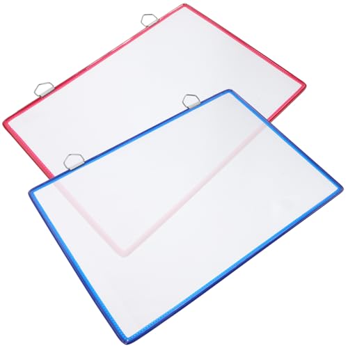 PEPLAYTAL 2 Stück Teiliges Wand Organizer für Dokumente Transparenter Kunststoff Ordner mit Doppelhaken Stabiler Verschleißfester Wandhalter für Akten und Briefe Praktische von PEPLAYTAL