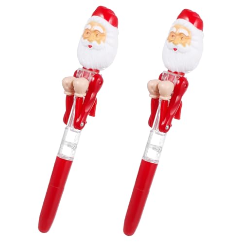 PEPLAYTAL 2 Stück Weihnachtskugelschreiber Weihnachtsmann Kugelschreiber Kunststoff Ballpoint Pen für Schüler Dekompression Schreibwaren Weihnachtsdeko Party Zubehör PEPLAYTAL 2 Stück Weihnachtskugelschreiber Weihnachtsmann Kugelschreiber Kunststoff Ballpoint Pen für Schüler Dekompression Schreibwaren Weihnachtsdeko Party Zubehör von PEPLAYTAL