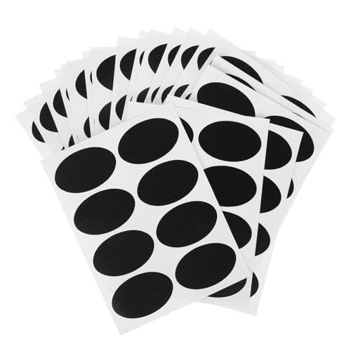PEPLAYTAL 20 Blatt Oval Selbstklebende Gewürzflaschen Etiketten Oval Aufkleber Küchenbeschriftung Vorratsdosen Klebeetiketten Langlebig Praktisch für Haushalt und Organisation von PEPLAYTAL