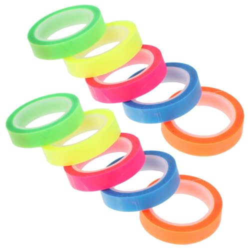 PEPLAYTAL 20 Rollen Selbstklebende Wasserfeste Index tabs in Farben Breit Vielseitige Markierungsstreifen für Büro Schule Lesen und Organisation von PEPLAYTAL