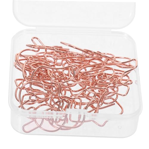 PEPLAYTAL 20 Stück Büroklammern Roségold Große Metallklammern Niedliche Tierform Lesezeichen für Papierorganisation Büro Schule Zuhause Spaß Dekoratives Zubehör von PEPLAYTAL