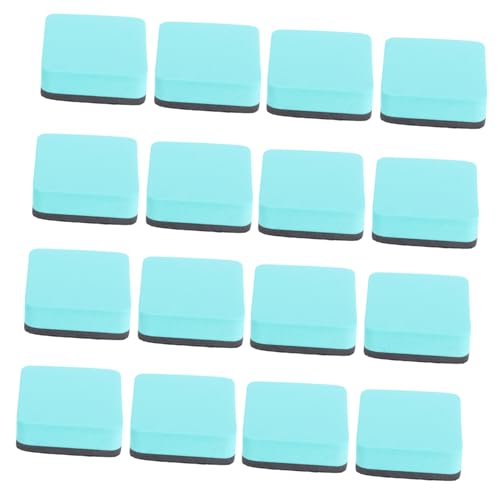 PEPLAYTAL 20 Stück Magnetische Whiteboard Radiergummis Glastafel Radiergummis Kreidetafel Kleinwischer Tafelreiniger Glastafel Entferner Mini Whiteboard Reinigungspads Grün Eva von PEPLAYTAL