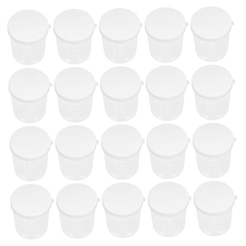 PEPLAYTAL 20 Stück Messbecher Mit Deckel Pinkentbecher Mischbecher Für Epoxidharz Messung Der Tassen Messen Kleiner Messbecher Urinbecher Zum Testen Probenbecher PEPLAYTAL 20 Stück Messbecher Mit Deckel Pinkentbecher Mischbecher Für Epoxidharz Messung Der Tassen Messen Kleiner Messbecher Urinbecher Zum Testen Probenbecher von PEPLAYTAL