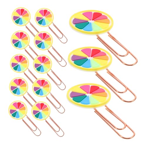 PEPLAYTAL 20 Stück Teiliges Kleine Bunte Büroklammern mit Fruchtigem Lesezeichen design Praktische Regenbogen papierclips für Büro Schule und Papierorganisation Langlebig und Vielseitig PEPLAYTAL 20 Stück Teiliges Kleine Bunte Büroklammern mit Fruchtigem Lesezeichen design Praktische Regenbogen papierclips für Büro Schule und Papierorganisation Langlebig und Vielseitig von PEPLAYTAL