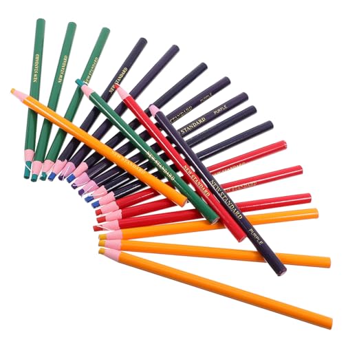 PEPLAYTAL 20 Stück Teiliges Multifunktionales Wachsmalstift Abziehbare China Marker für Haushalt und Industrie Vielseitig Einsetzbar Leder Glas Holz und Metall Bruchsichere von PEPLAYTAL