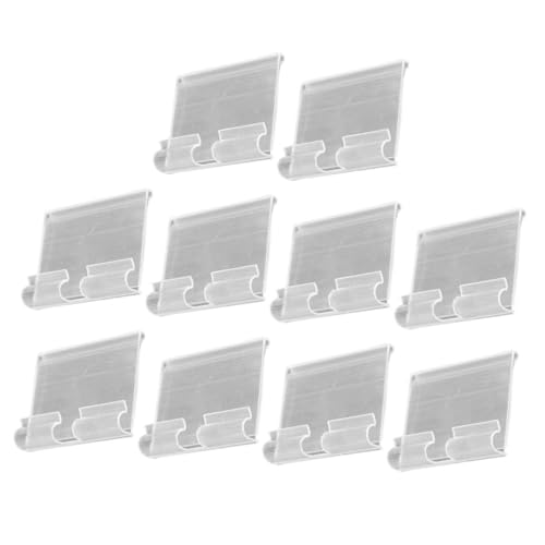 PEPLAYTAL 20 Stück Teiliges Regal Etikettenhalter aus Klarem PVC Transparent Widerstandsfähig Kompakt Passend für Preisschilder und Verkaufsanzeigen Einfaches Einstecken für Supermarkt und PEPLAYTAL 20 Stück Teiliges Regal Etikettenhalter aus Klarem PVC Transparent Widerstandsfähig Kompakt Passend für Preisschilder und Verkaufsanzeigen Einfaches Einstecken für Supermarkt und von PEPLAYTAL
