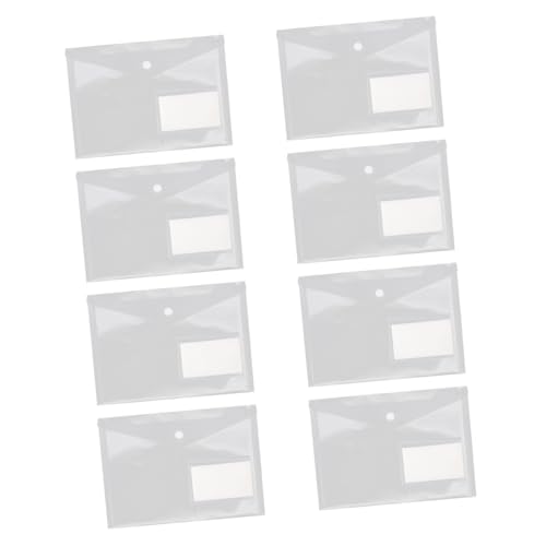 PEPLAYTAL 20 Stück Transparent Dokumentenmappe mit Druckknopf Transparente Klarsichthüllen aus PP Leichter Mobiler Organizer für Büro Schule Zuhause zur Übersichtlichen Aufbewahrung von von PEPLAYTAL