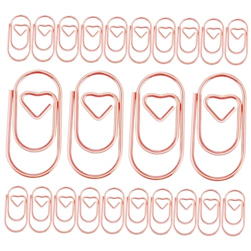 PEPLAYTAL 200 Stück Kleine Herz Büroklammern aus Metall Kreative Paper Clips in Rosa Gold Vielseitige Lesezeichen Clips für Büro Schule Zuhause und Geschenkideen PEPLAYTAL 200 Stück Kleine Herz Büroklammern aus Metall Kreative Paper Clips in Rosa Gold Vielseitige Lesezeichen Clips für Büro Schule Zuhause und Geschenkideen von PEPLAYTAL