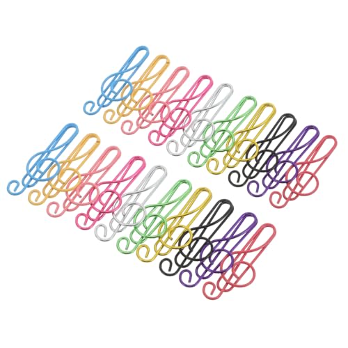 PEPLAYTAL 200 Stück Teiliges Farbiges Musiknoten Büroklammer Metallische Dekorative Lesezeichen Clips in Farben Stilvolle und Langlebige Papierhalter für Büro Schule und Zuhause PEPLAYTAL 200 Stück Teiliges Farbiges Musiknoten Büroklammer Metallische Dekorative Lesezeichen Clips in Farben Stilvolle und Langlebige Papierhalter für Büro Schule und Zuhause von PEPLAYTAL