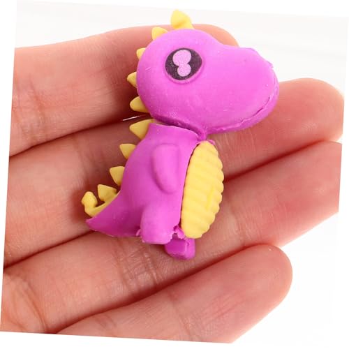 PEPLAYTAL 24 Stück Teiliges Dinosaurier Mini Radiergummi für Bunte Lustige Tierform Radierer Leichte und Tragbare Schreibwaren für Schule Büro und Vielseitig und Dekorativ von PEPLAYTAL