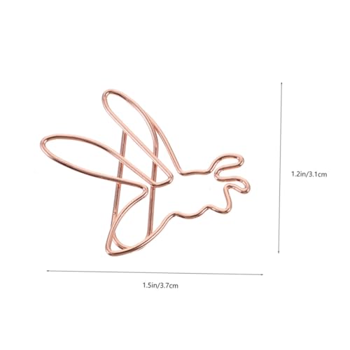 PEPLAYTAL 24 Stück Teiliges Kleine Metallische Büroklammern in Bienenform Dekorative und Filigrane Papierclips für Notizen Karten Dokumente und Scrapbooks Geeignet für Büro Schule und von PEPLAYTAL
