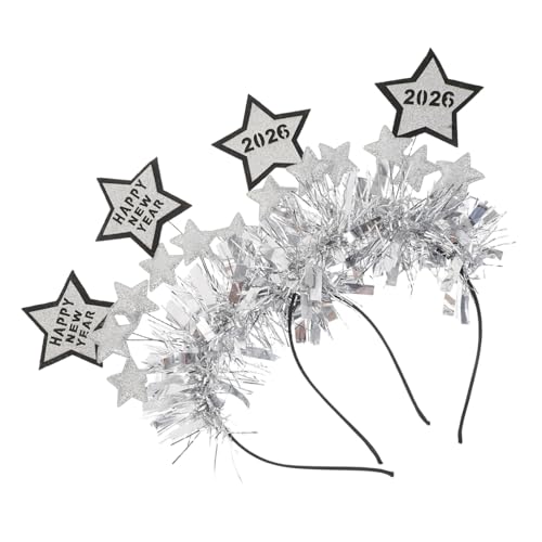 PEPLAYTAL 2stücke Stirnband Mit Stern-boppers Zum Chinesischen Neujahr Glitzerndes Kopfbedeckung Für Silvesterparty-zubehör Feiertagsstirnbänder Für Festliche Feiern Und Zusammenkünfte von PEPLAYTAL