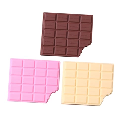 PEPLAYTAL 3 Stück Teiliges Kreatives Schokoladen Memo Pad Handlich Tragbar Mini Notizbücher mit Glattem Papier für Notizen Schule Büro von PEPLAYTAL