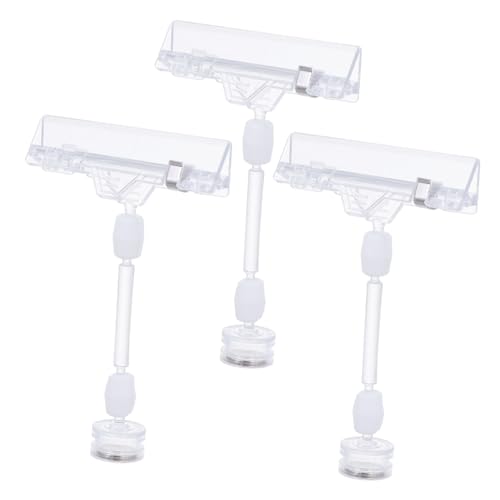 PEPLAYTAL 3 Stück Teiliges Preisschild Clip mit Starkem Magnet Transparenter Preisschildhalter für Supermärkte Universeller Etikettenhalter für Verkaufsanzeigen und Namenskarten PEPLAYTAL 3 Stück Teiliges Preisschild Clip mit Starkem Magnet Transparenter Preisschildhalter für Supermärkte Universeller Etikettenhalter für Verkaufsanzeigen und Namenskarten von PEPLAYTAL