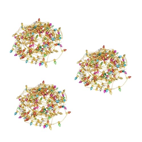 PEPLAYTAL 3-Teilige Schnur Weihnachtslichterkette Weihnachtsbeleuchtung Girlande klein LED weihnachtsdeko Mini-Weihnachtsbeleuchtung weihnachtsschmuck licht Plastik Colorful PEPLAYTAL 3-Teilige Schnur Weihnachtslichterkette Weihnachtsbeleuchtung Girlande klein LED weihnachtsdeko Mini-Weihnachtsbeleuchtung weihnachtsschmuck licht Plastik Colorful von PEPLAYTAL