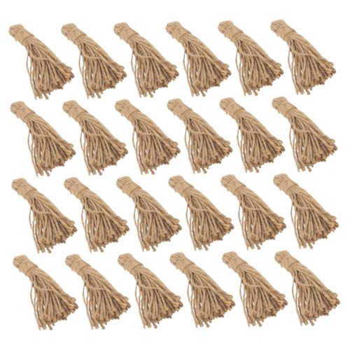 PEPLAYTAL 30 Stück Jute Tassels für DIY Holzperlen Girlande Natürliche Jutegarn Quasten für Rustikale Weihnachtsdekoration Vielseitiges Bastelmaterial für DIY Projekte PEPLAYTAL 30 Stück Jute Tassels für DIY Holzperlen Girlande Natürliche Jutegarn Quasten für Rustikale Weihnachtsdekoration Vielseitiges Bastelmaterial für DIY Projekte von PEPLAYTAL