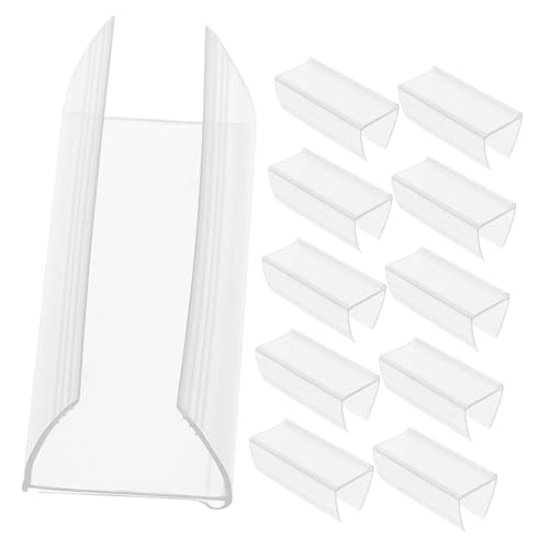 PEPLAYTAL 30 Stück Teiliges Transparentes Preisschild halter aus Stabilem PVC Vielseitig Einsetzbar für Supermarkt Drahtregale Einfache Befestigung zur Organisierten Warenpräsentation in von PEPLAYTAL