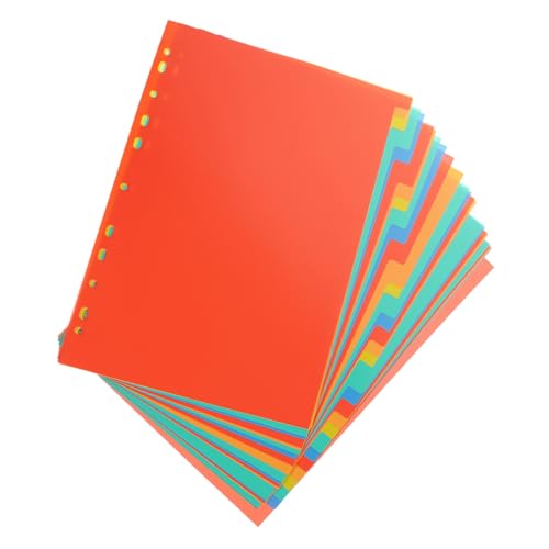 PEPLAYTAL 31 Blatt Teiliges Register mit Farbige Kunststoff trennblätter mit Registertabs Stabile Ordnungsblätter für Schnellhefter Dokumentenordner Arbeits Hausaufgabenmappe PEPLAYTAL 31 Blatt Teiliges Register mit Farbige Kunststoff trennblätter mit Registertabs Stabile Ordnungsblätter für Schnellhefter Dokumentenordner Arbeits Hausaufgabenmappe von PEPLAYTAL