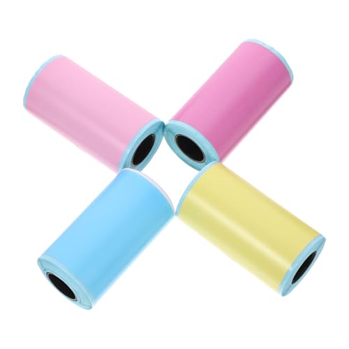 PEPLAYTAL 4 Rollen Mini Thermopapier Etiketten Selbstklebend Oberfläche Ecken Farbiges Aufkleber Für Thermodrucker Vielseitig Für Organisation Flaschen Preisetiketten PEPLAYTAL 4 Rollen Mini Thermopapier Etiketten Selbstklebend Oberfläche Ecken Farbiges Aufkleber Für Thermodrucker Vielseitig Für Organisation Flaschen Preisetiketten von PEPLAYTAL