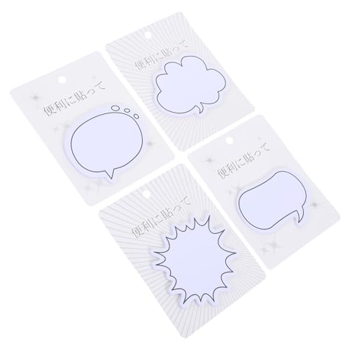 PEPLAYTAL 4 Sätze Kreative Haftnotizen mit Starkem Kleber Praktische Memo sticker in Verschiedenen Formen Handliche Notizzettel für Büro Schule und Zuhause Vielseitige Reminder pads von PEPLAYTAL