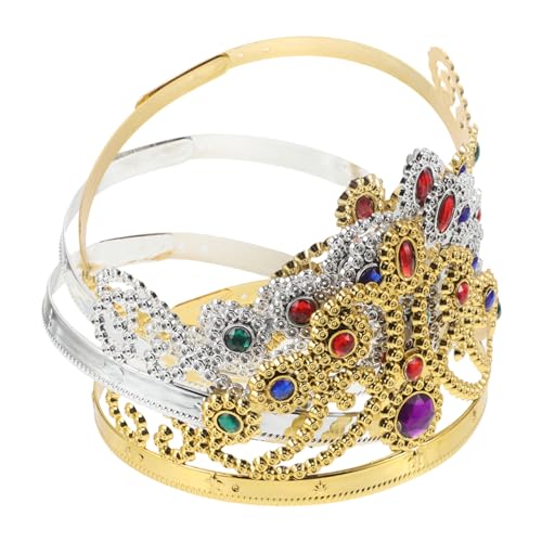 PEPLAYTAL 4 Stück Gold und Silber Prinzessin Haarreifen Leichte Halloween Cosplay Accessoires für Erwachsene und Vielseitig für Theater Hochzeiten Partys Bequem und Elegant von PEPLAYTAL