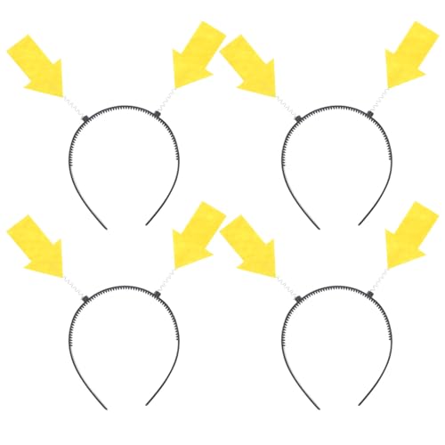 PEPLAYTAL 4 Stück Lustige Pfeilkopf-Haarreifen für Frauen Verstellbare Leichte Haarreifen mit Pfeilsymbol Party Fotorequisiten für Karneval Themenfeiern und Fotospaß von PEPLAYTAL