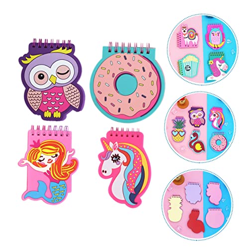 PEPLAYTAL 4 Stück Teiliges Cartoon Notizhefte mit Losem Pvc softcover Spiralbindung Format Vielseitige Plan Schreibbücher für Büro und Schule Glattes Schreibpapier PEPLAYTAL 4 Stück Teiliges Cartoon Notizhefte mit Losem Pvc softcover Spiralbindung Format Vielseitige Plan Schreibbücher für Büro und Schule Glattes Schreibpapier von PEPLAYTAL